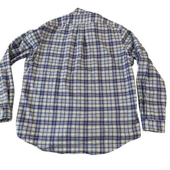 Ralph Lauren Button Down Shirt Men's Size XL Blue Plaid Cotton Classic Preppy - Picture 5 of 5